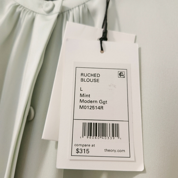 Theory Silk Blouse - Mint green - Picture 2 of 2